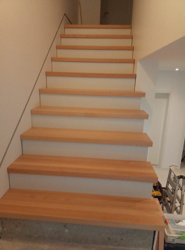 rénovation de marches d'escaliers