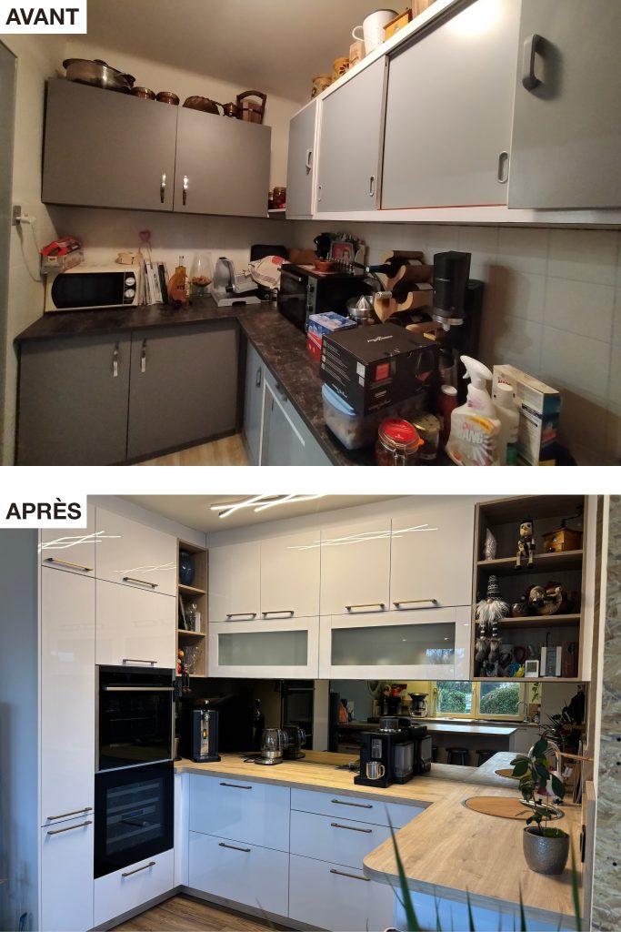 rénovation cuisine, avant/après