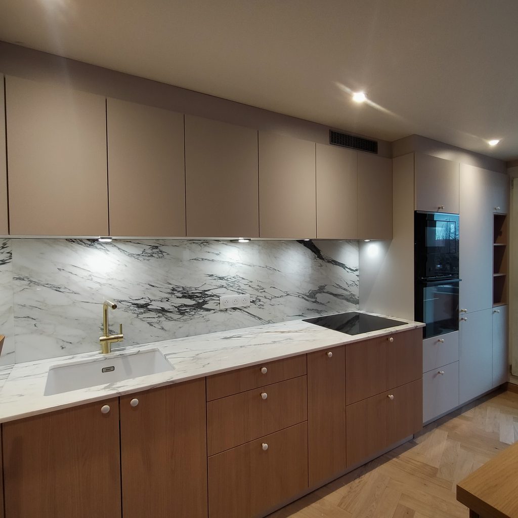 Nouvelle cuisine bois et marbre