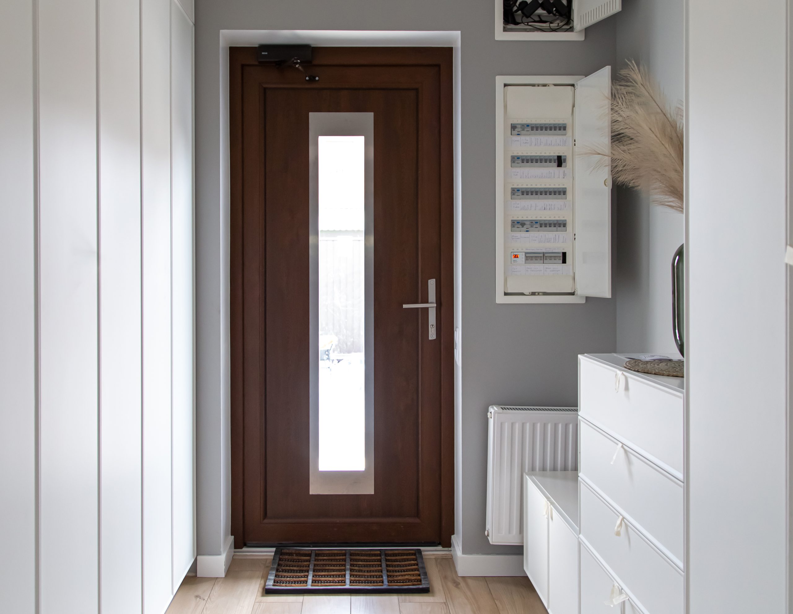 porte entrée vitrée en bois